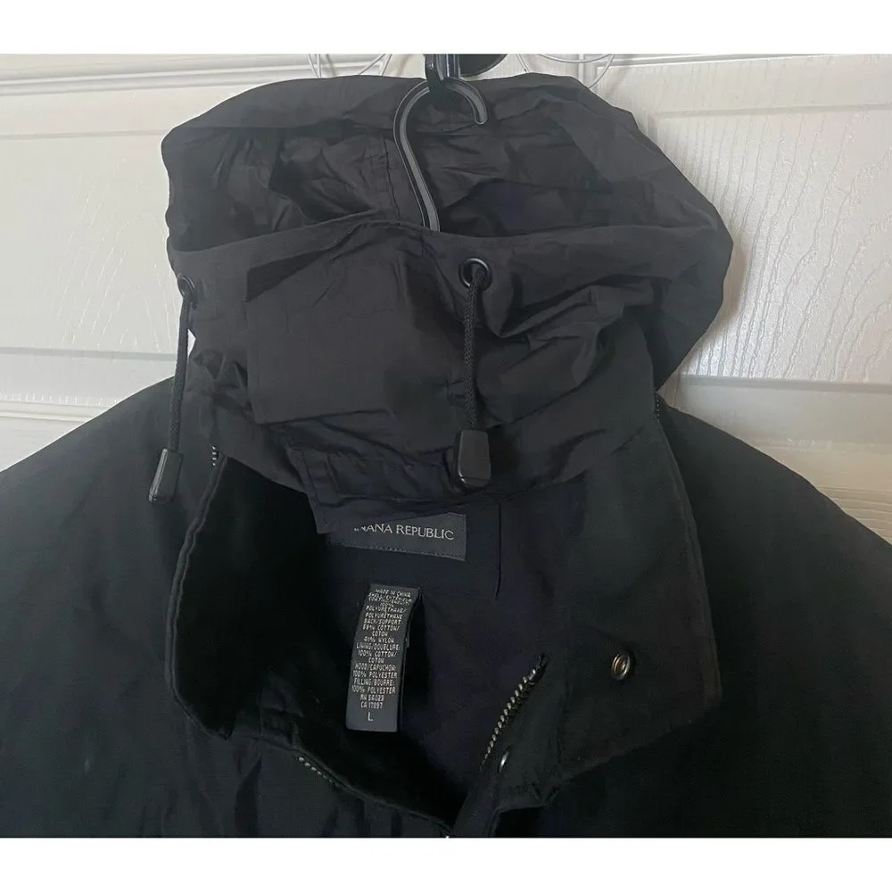 BANANA REPUBLIC Men’s Polyurethane Coated Field Jacket with Cotton Lining
